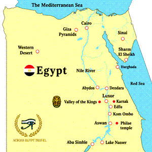 11 Days/10 nights Cairo and Nile Cruise 2 Access Egypt Travel- guide map