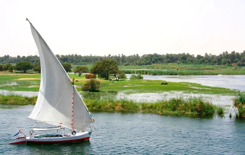 Sail Boat (Felucca) ride on the Nile, with visit to Banana Island