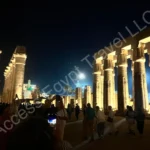 luxor temple at night luxor egypt