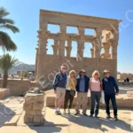 tour group at philae temple aswan egypt 2